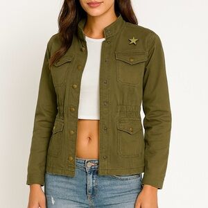 GAP Women's Olive Green Jean Jacket